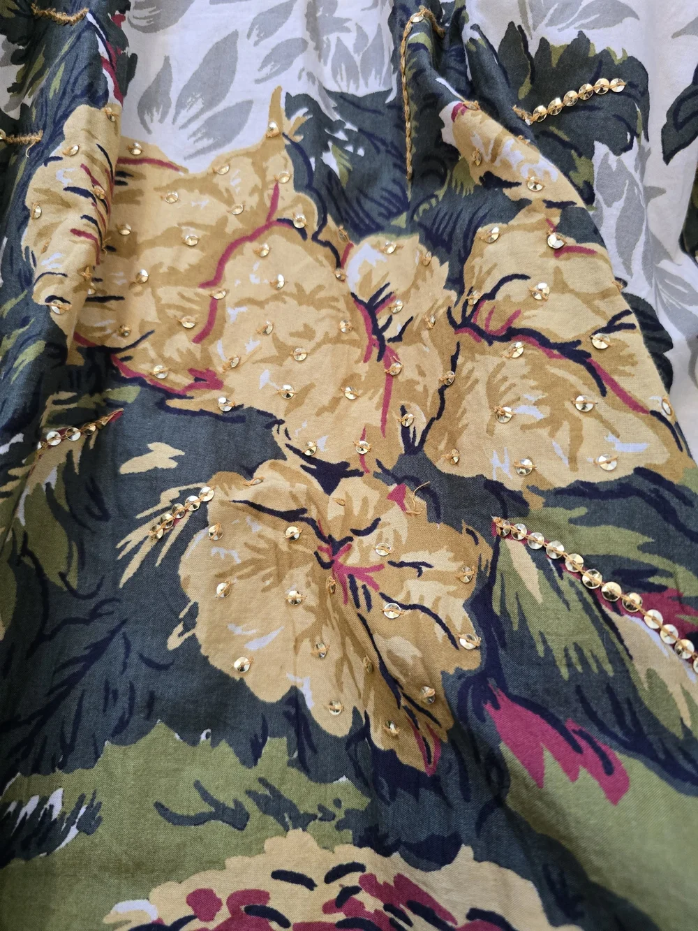 soft surroundings Bora Bora Skirt Tropical Toile Large